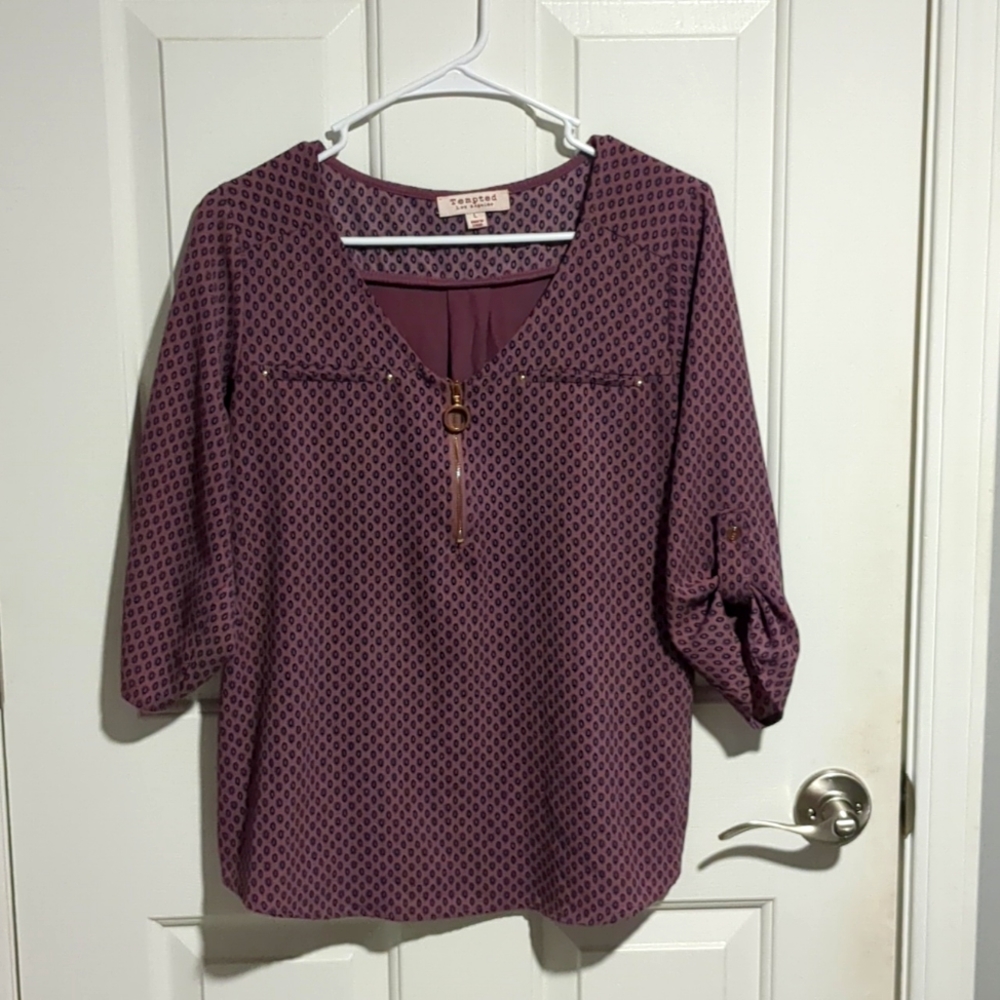 TEMPTED PURPLE TOP LARGE